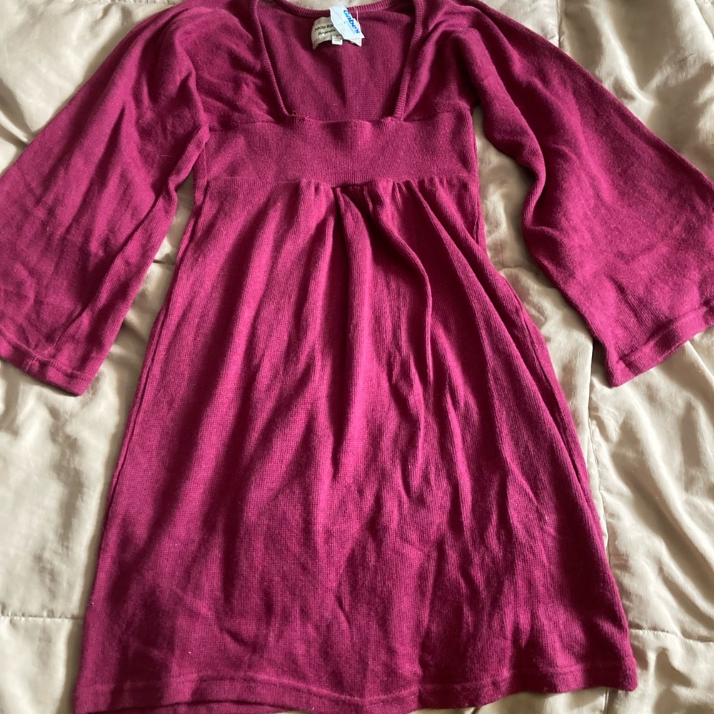 Poof Excellence magenta sweater dress